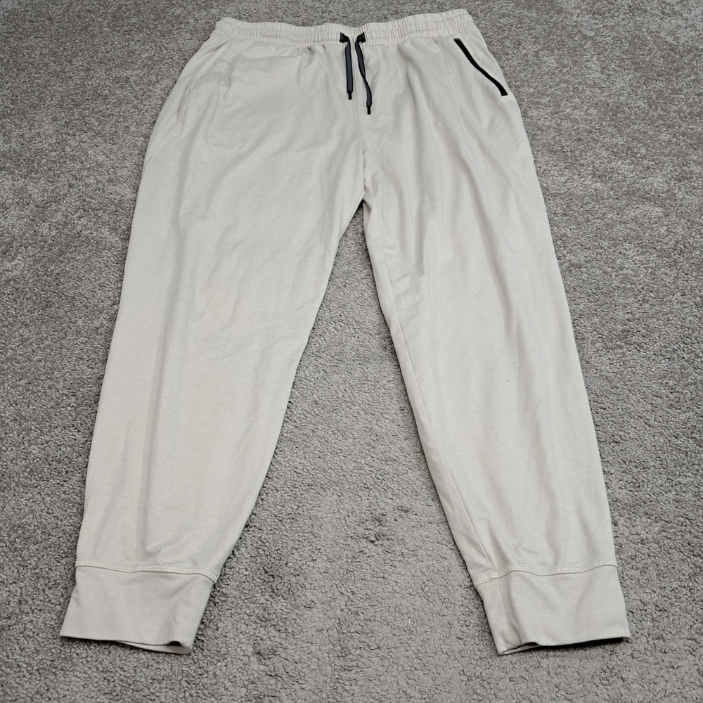 DSG Mens Performance Jogger Pants Oatmeal Heather XL Stretch Gym Activewear 8337